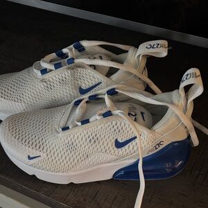 Nike Kids Sneakers in White and Blue